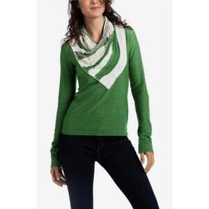 Desigual Turtleneck Pullover Sweater‎ in Green Women’s Size Small
